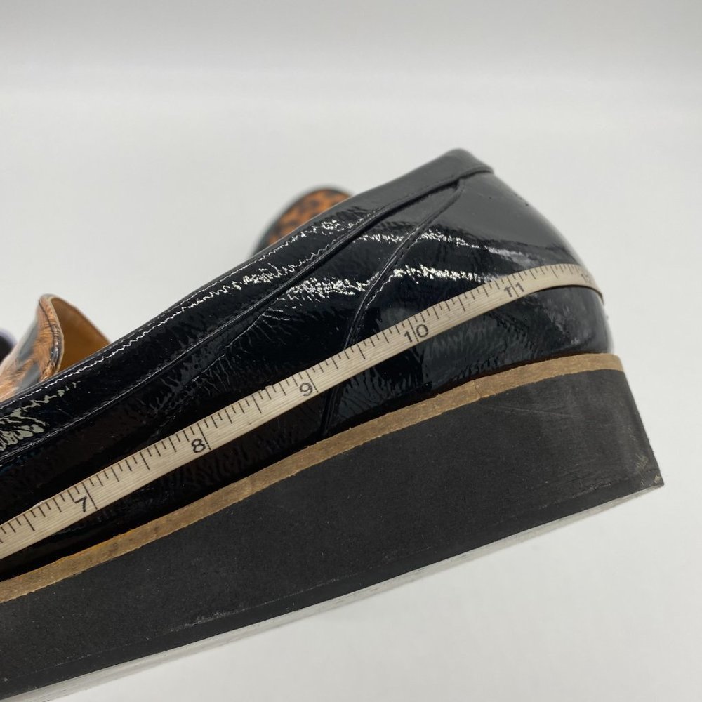 NWOT YDN Leopard and Black patent Leather Loafers (no box) - Picture 8 of 10